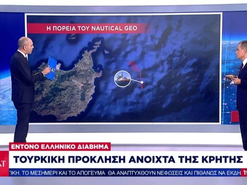 Η πορεία του «Nautical Geo» και η ελληνική απάντηση στην τουρκική πρόκληση