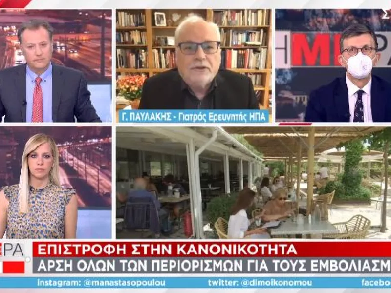 Παυλάκης σε ΣΚΑΪ: Φοβάμαι για αλαλούμ στα κέντρα διασκέδασης