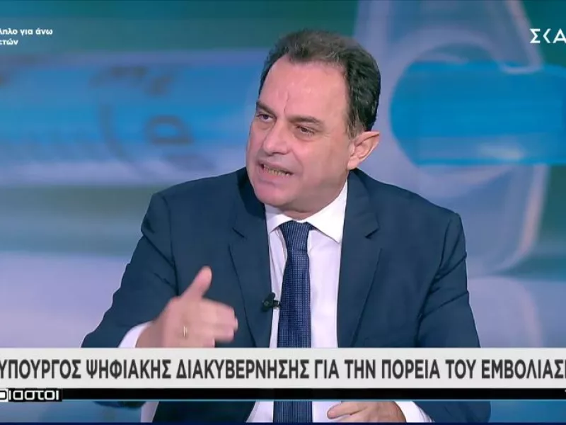 Γεωργαντάς-ΣΚΑΪ: Το 75% του ενήλικου πληθυσμού είναι εμβολιασμένο-Δεν χρειάζεται lockdown