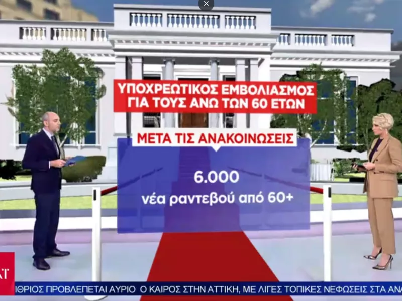 Κορωνοϊός: Τριπλασιάστηκαν τα ραντεβού για πρώτη δόση εμβολίου από τους άνω των 60 ετών