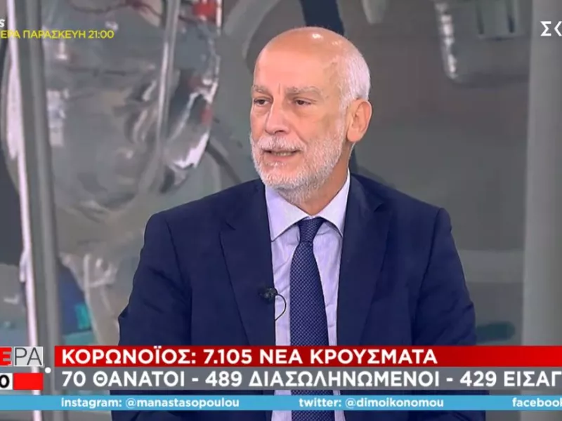 Τσακρής στον ΣΚΑΪ: Να ληφθούν μέτρα όπου υπάρχει υπερμετάδοση - Τα οφέλη της 3ης δόσης
