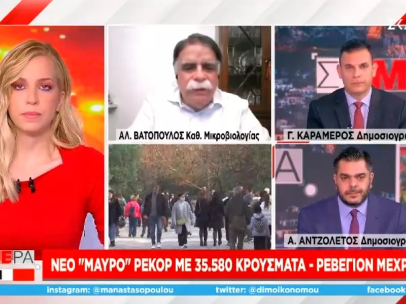 Βατόπουλος- ΣΚΑΪ: Θα γίνει συζήτηση για τα σχολεία στην επιτροπή - Δεν είναι απλό κρυολόγημα η Ο