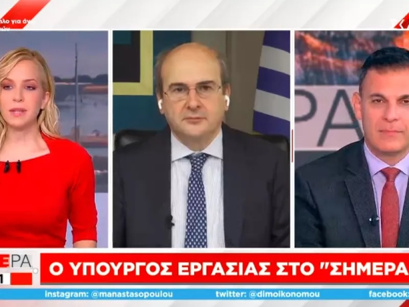 Χατζηδάκης-ΣΚΑΪ: Η κυβέρνηση θα τροποποιεί τα μέτρα στήριξης όταν χρειάζεται- Τι είπε για κατώτατο