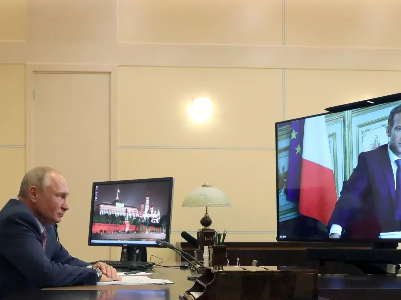 Επιμένει ο Πούτιν: «Θα επιτευχθούν οι στόχοι της επιχείρησης στην Ουκρανία» είπε στον Μακρόν