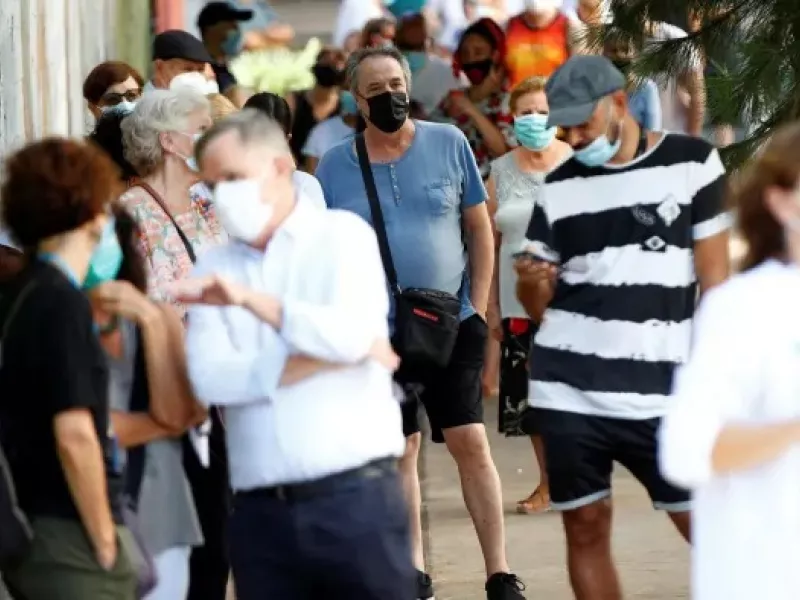 Κόσμος στην Εύρωπη στον καιρό της πανδημ.ιας