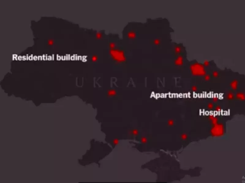 Στη δημοσιότητα βίντεο με την έκταση των καταστροφών και τα θύματα στην Ουκρανία 