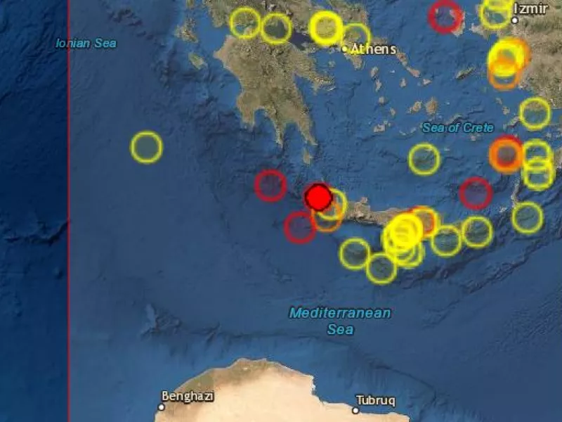 Σεισμός 3,2 Ρίχτερ ανοιχτά των Χανίων στην Κρήτη