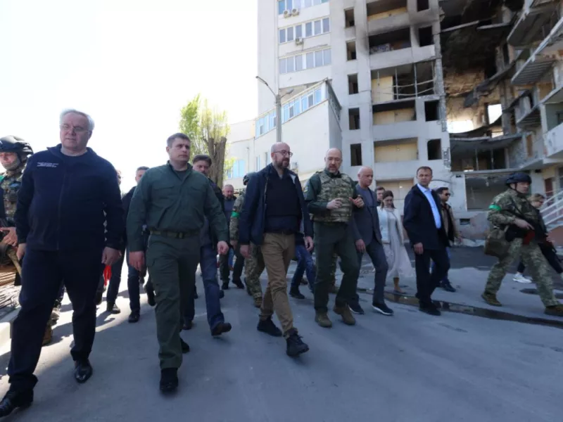 Σε καταφύγιο στην Οδησσό «φυγάδευσαν» τον Σαρλ Μισέλ λόγω πυραυλικών επιθέσεων 