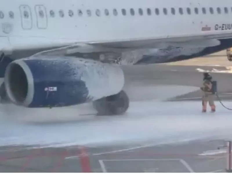 Αεροπλάνο της British Airways έπιασε φωτιά 