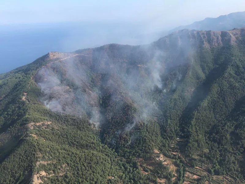 Φωτιά στην Θάσο: Σε περίπου 1.310 στρέμματα περιορίστηκε η καμμένη έκταση