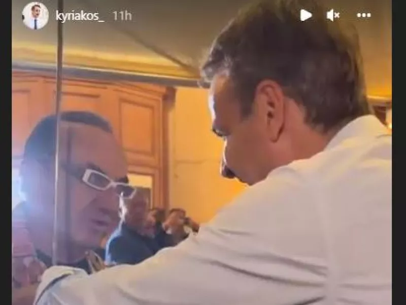 Ο πρωθυπουργός με τον Λευτέρη Πανταζή