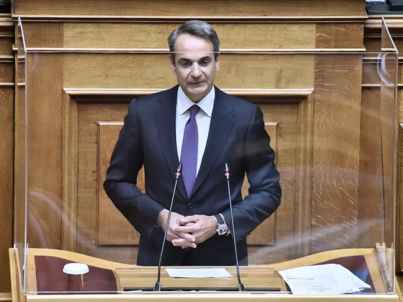 Ο πρωθυπουργός και πρόεδρος της Νέας Δημοκρατίας Κυριάκος Μητσοτάκης