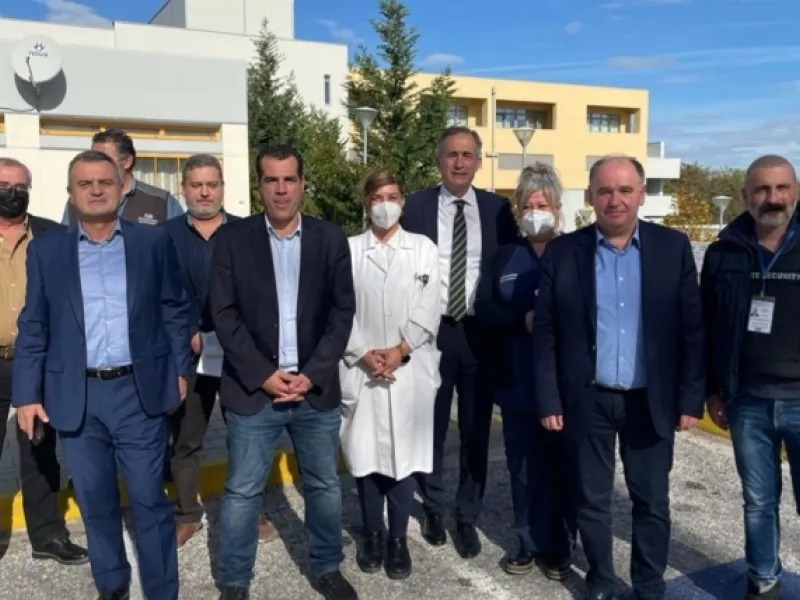 Επίσκεψη του υπουργού Υγείας Θάνου Πλεύρη στην Κοζάνη 
