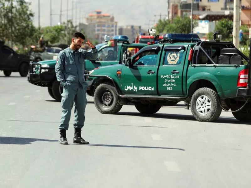 Αφγανός αστυνομικός όχημα