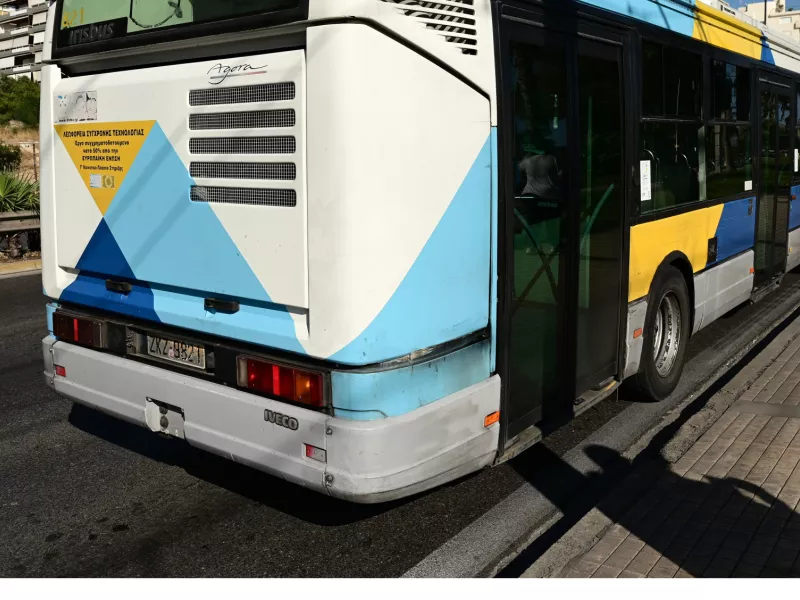 στάση εργασίας σε λεωφορεία 