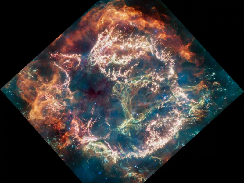 NASA- James Webb: Τι απέμεινε μετά την έκρηξη της σουπερνόβα  Cassiopeia A