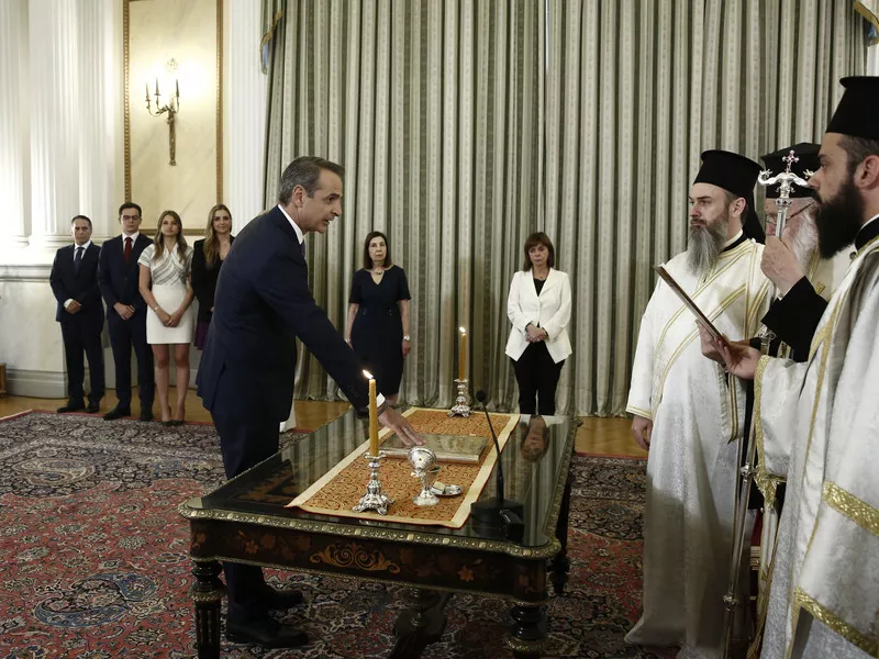 Ορκωμοσία Μητσοτάκη
