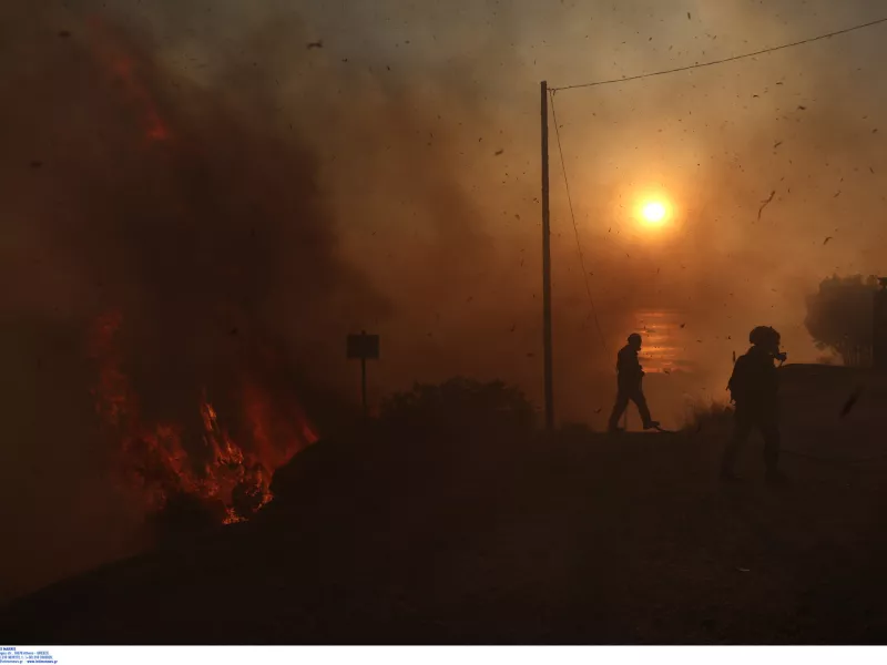 Φωτιά στην Ανατολική Αττική