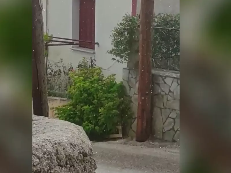 Βροχή με καύσωνα σε Τέμπη, Ελασσόνα και Αγιά