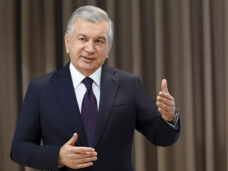 Uzbekistan's President Shavkat Mirziyoyev 