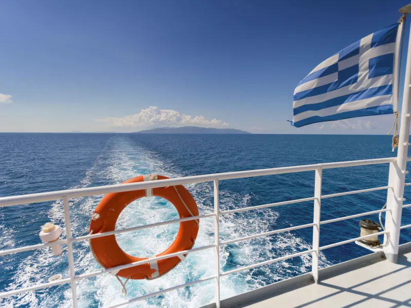 Κατάστρωμα πλοίου Αιγαίου