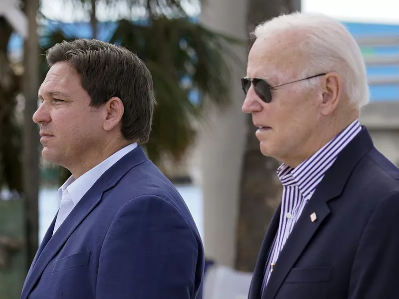 President Joe Biden and Florida Gov. Ron DeSantis