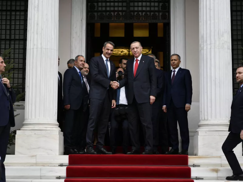 Μητσοτάκης με Ερντογάν