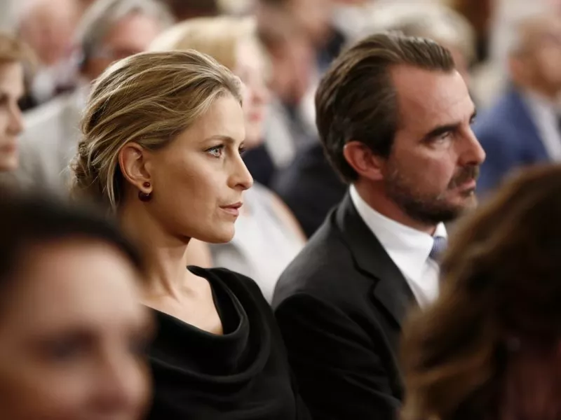 Prince Nikolaos of Greece and his wife Princess Tatiana Platnik
