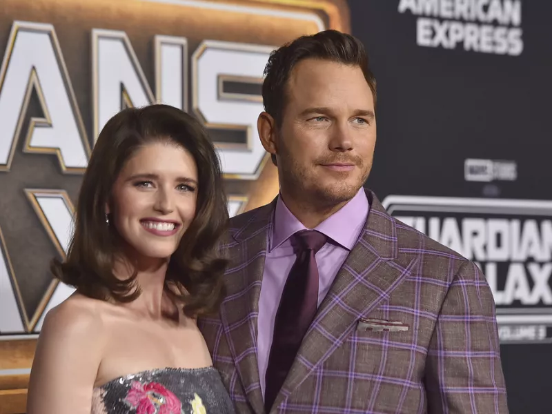 Ο Chris Pratt με τη σύζυγό του