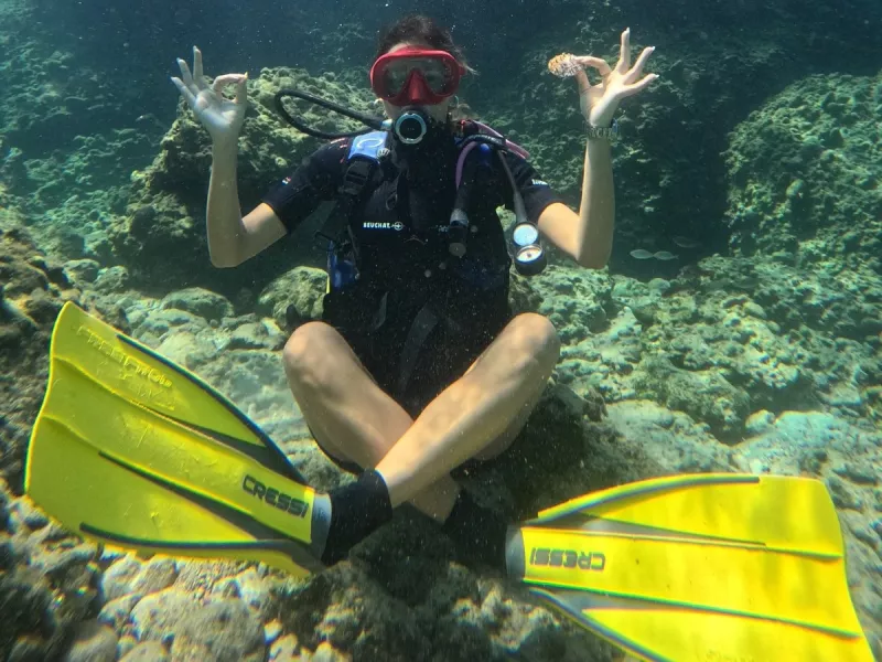 Αυτό το ταλέντο της και την πιστοποίηση Open Water δύτριας δεν το γνωρίζαμε