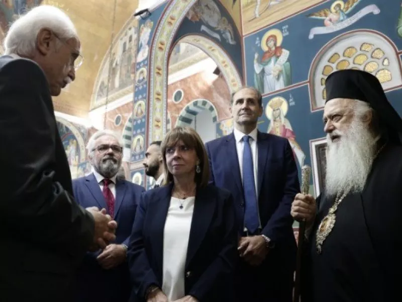 Στην Παναγία Σουμελά, στην Καστανιά Ημαθίας, η ΠτΔ Κατερίνα Σακελλαροπούλου