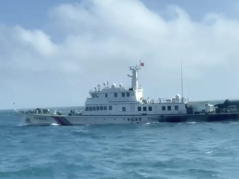 China Coast Guard boat from a Taiwan Coast Guard