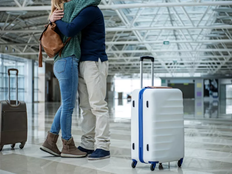 goodbye hug - airport