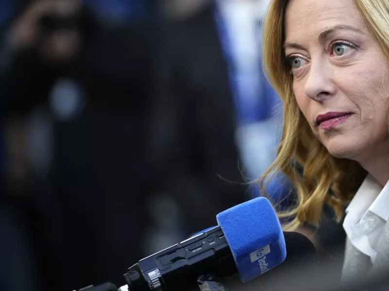 Italy's Prime Minister Giorgia Meloni