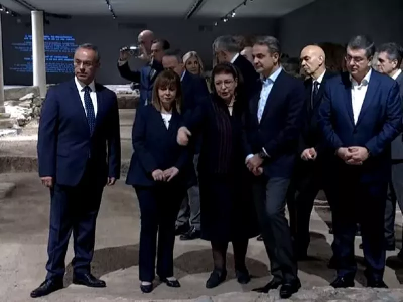 Μητσοτάκης - Μενδώνη - Μετρό Θεσσαλονίκης