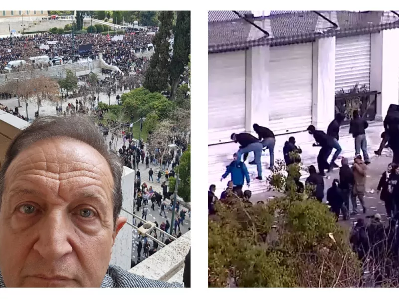 Σπύρος Μπιμπίλας: Κατέγραψε την στιγμή που ξεκίνησαν τα επεισόδια στο Σύνταγμα
