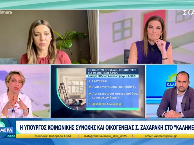 Ζαχαράκη στον ΣΚΑΪ