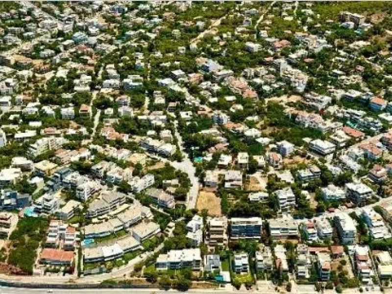 Αεροφωτογραφία αστικής περιοχής