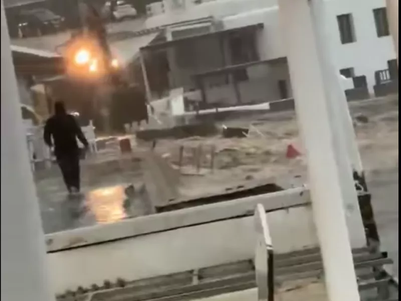 Μύκονος πλημμύρες