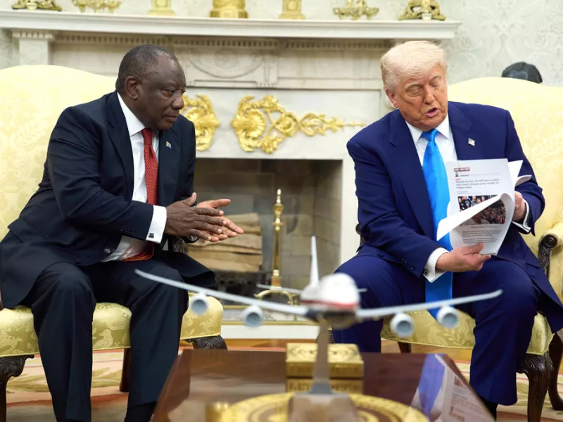 Ramaphosa with Trump