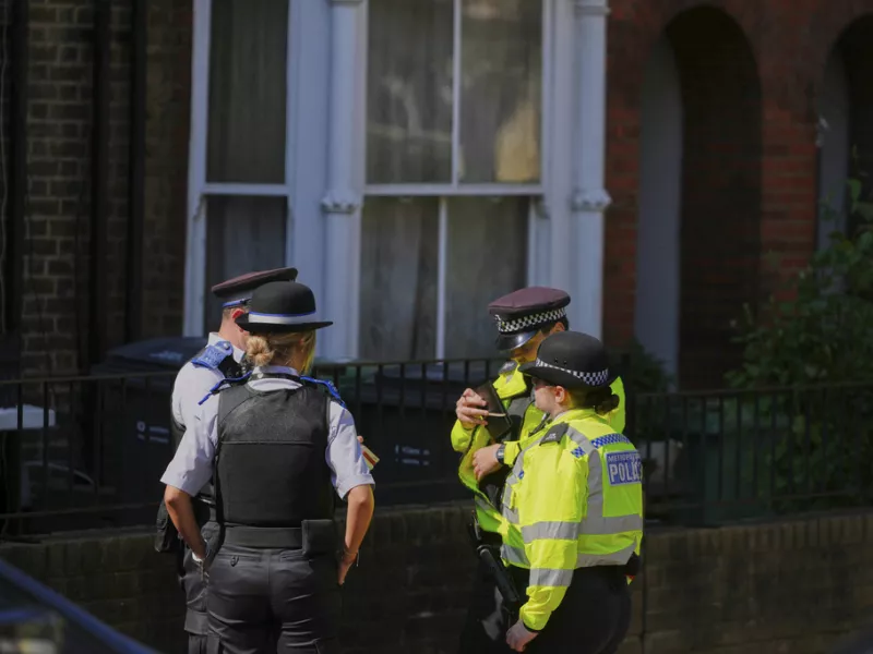 Britain Starmer Fire Police