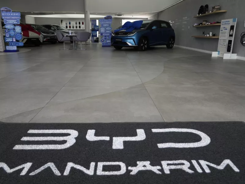 BYD αυτοκίνητο έκθεσης