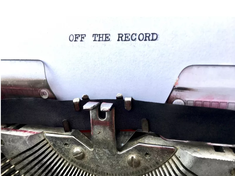 Off the record