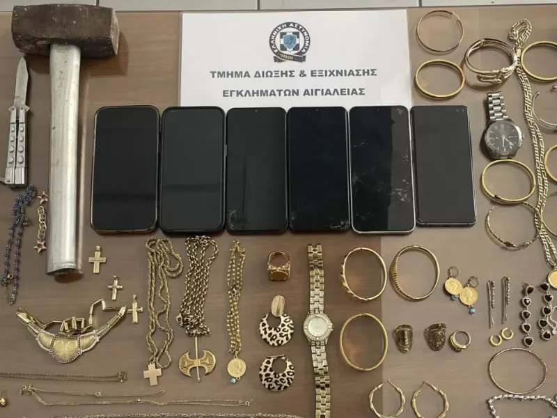 ευρήματα από κλοπές