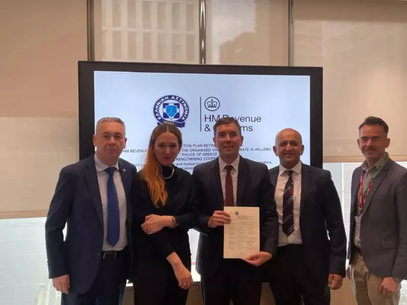 Υπεγράφη Σχέδιο Δράσης μεταξύ της ΕΛ.ΑΣ. και της Βασιλικής Υπηρεσίας Δημοσίων Εσόδων και Τελωνείων του ΗΒ