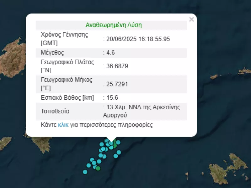 Σεισμος αμοργός