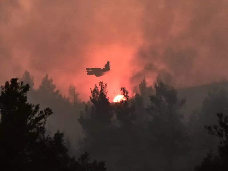 Φωτιά σε αγροτοδασική έκταση κοντά στο Ασπροχώρι Ωρωπού