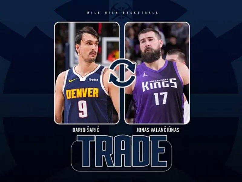 NBA: Στους Νάγκετς ο Βαλαντσιούνας, στους Κινγκς ο Σάριτς