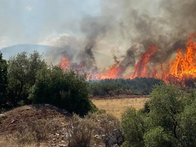 Φωτιά στα Μέγαρα