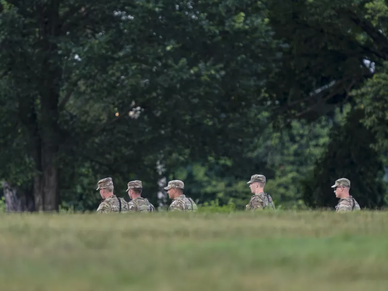 USA National Guard troops